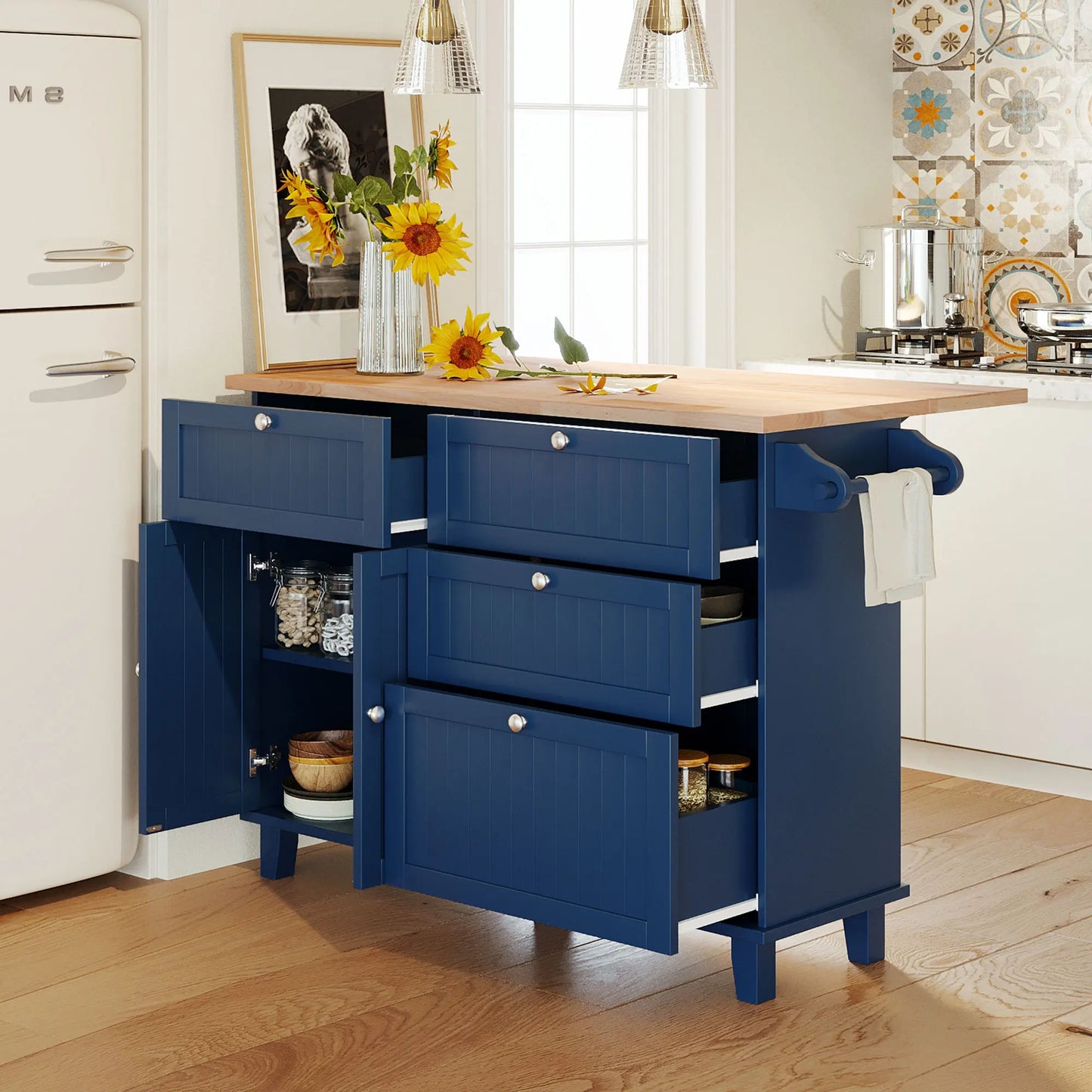 Farmhouse Kitchen Island Set