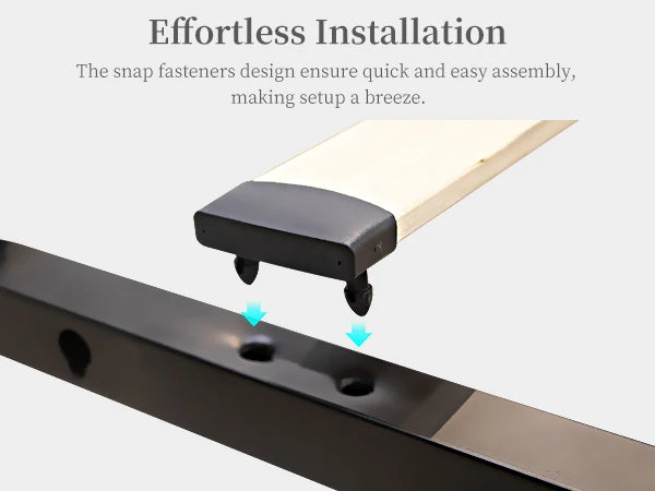 Queen LED Bed Frame with Button headboard
