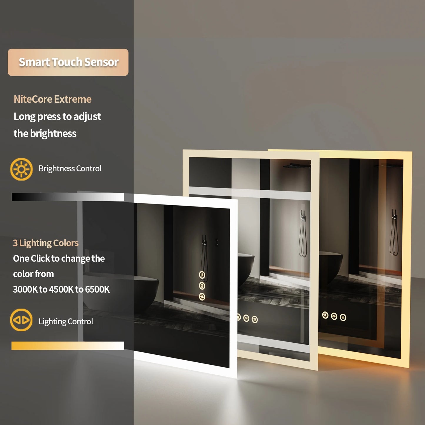 Lighted Bathroom Vanity Mirror