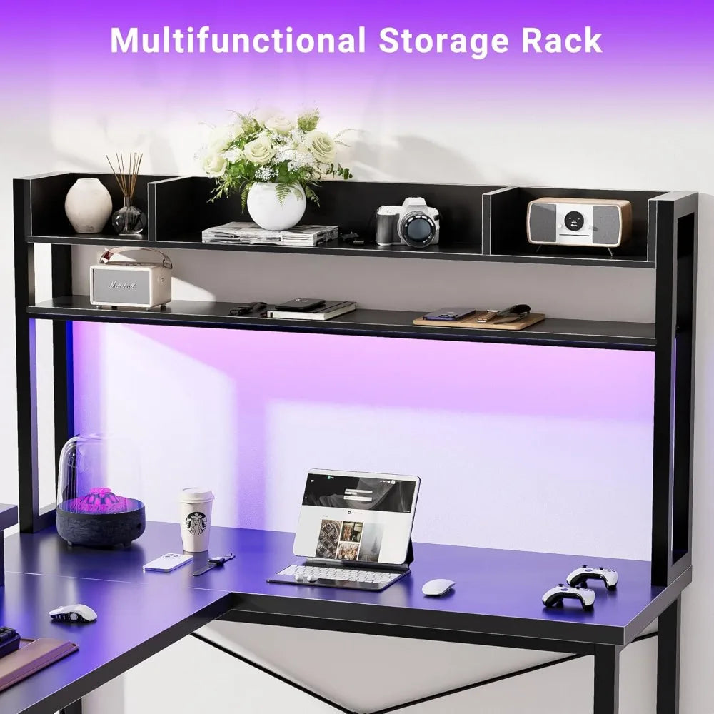 U Shaped Computer Desk  w/ Hutch