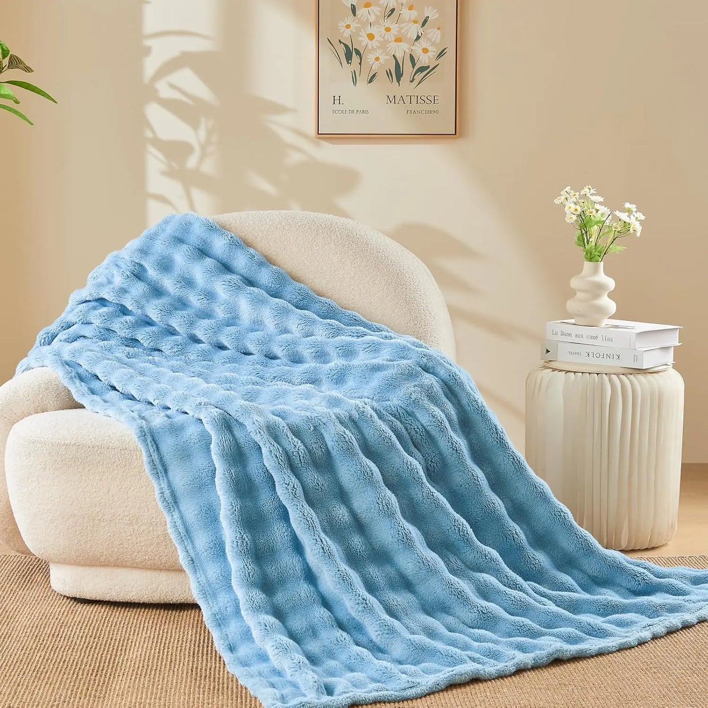 Faux Fur Fluff Blanket