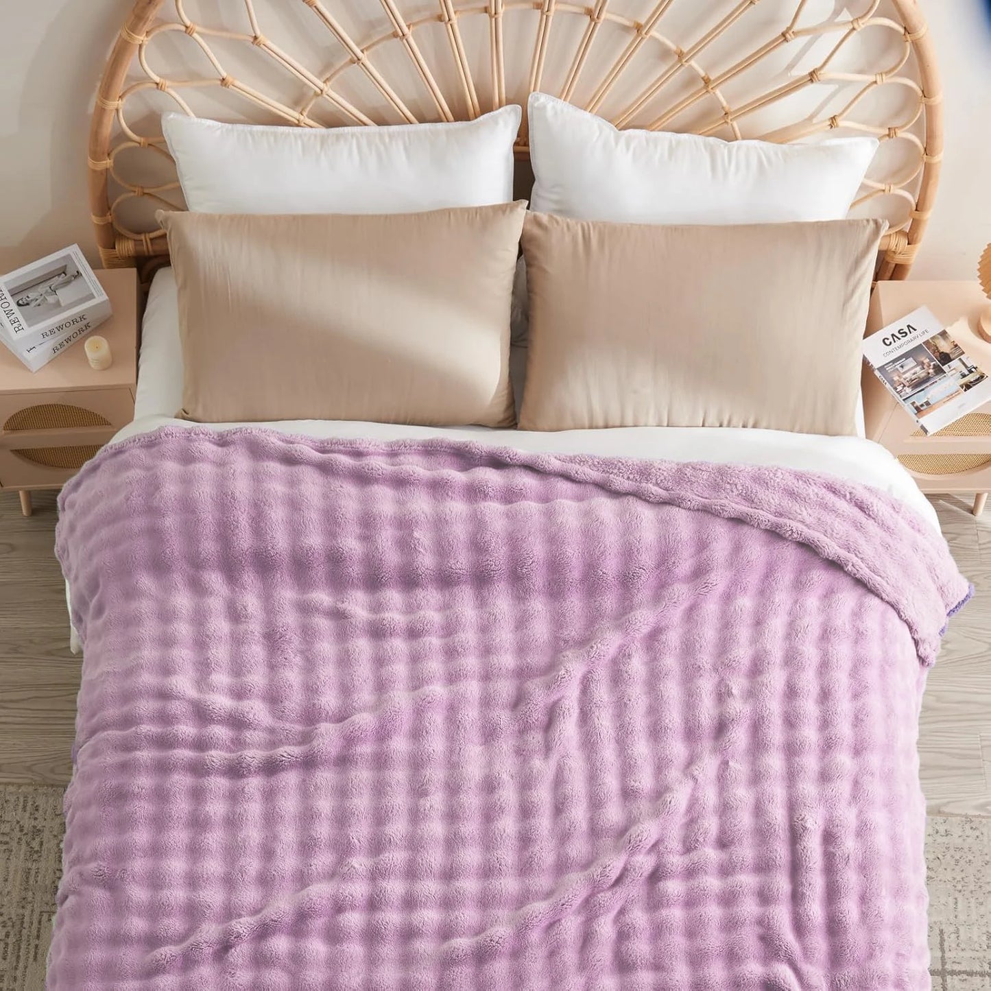 Faux Fur Fluff Blanket