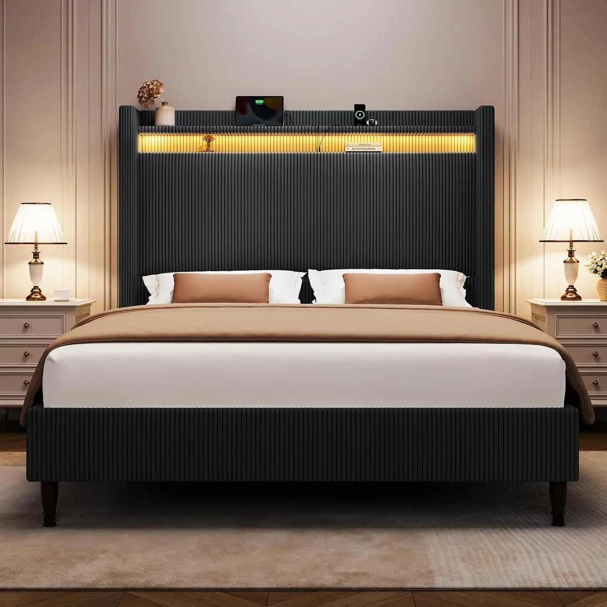 Bed Frame with Headboard for Stylish and Comfortable Sleep - The Decor Authority