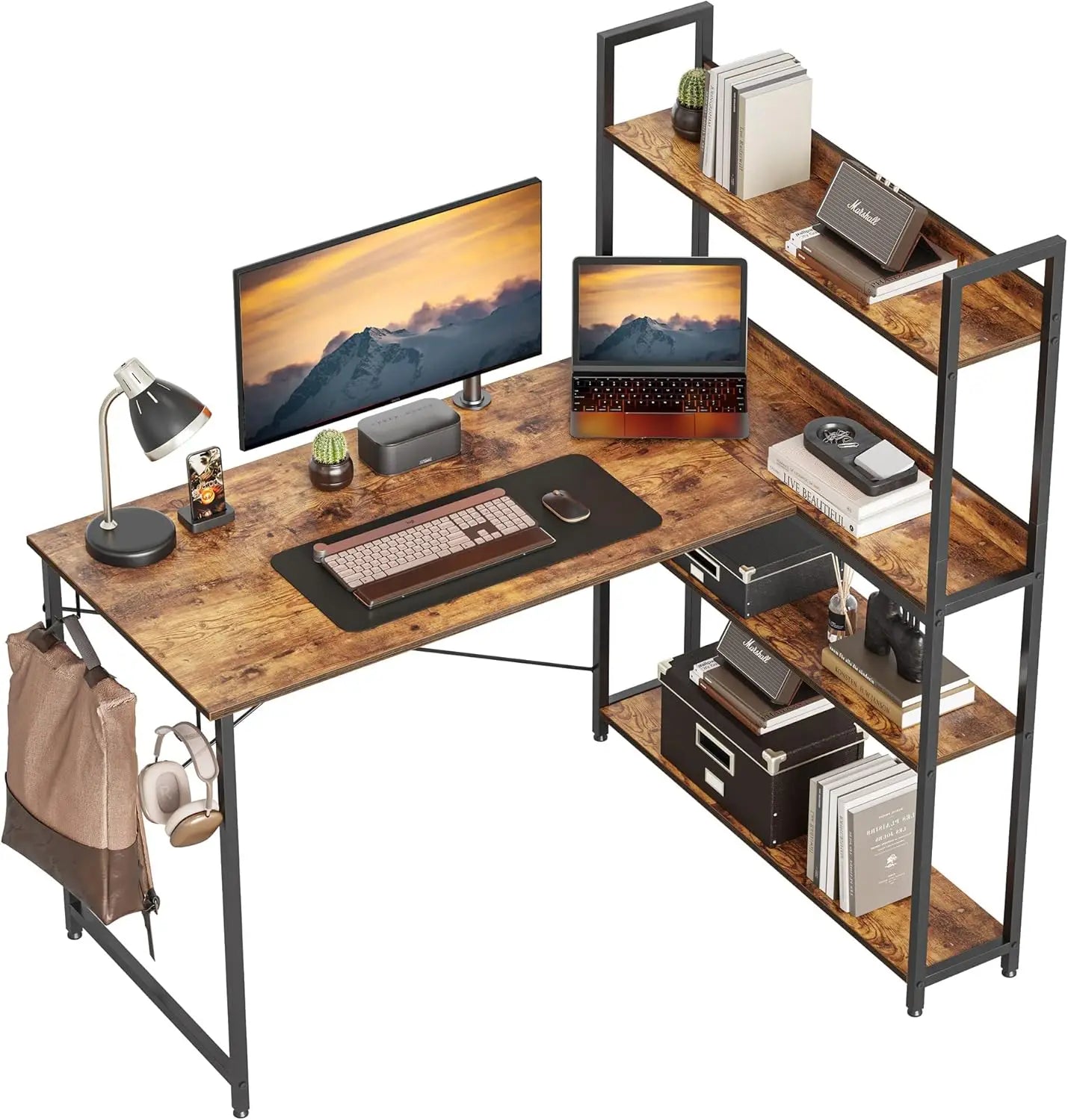Computer corner desk