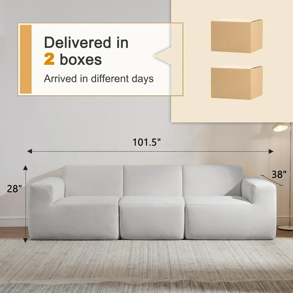 Modular Sectional Grey Sofa