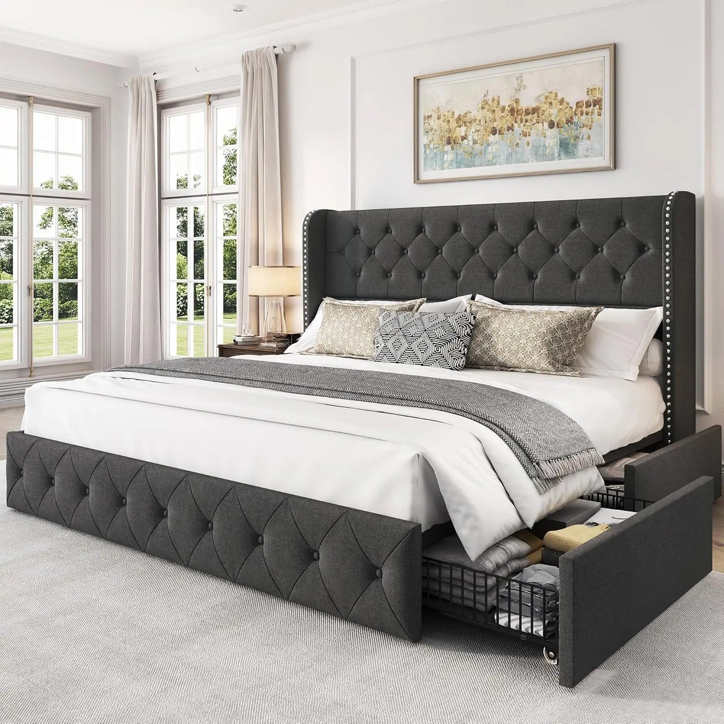 Bed Frame with Headboard