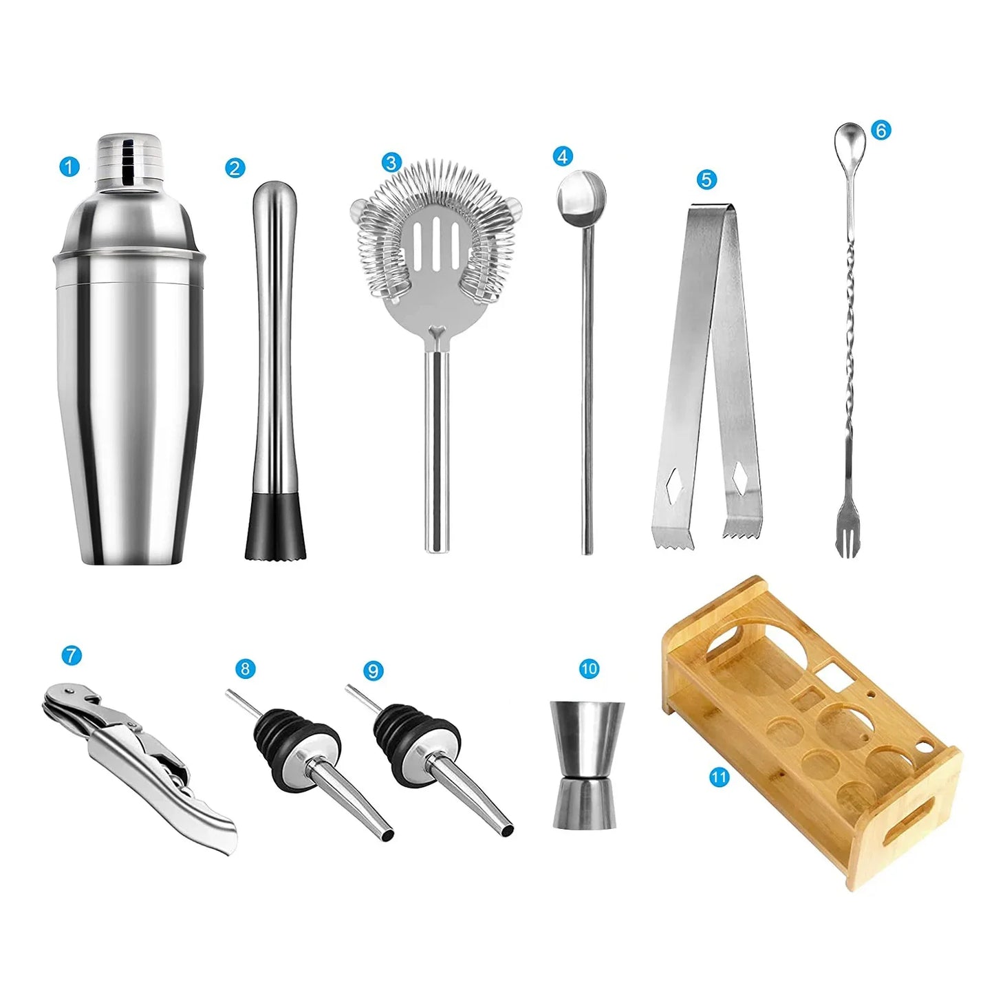 Stainless Steel Cocktail Shaker Set