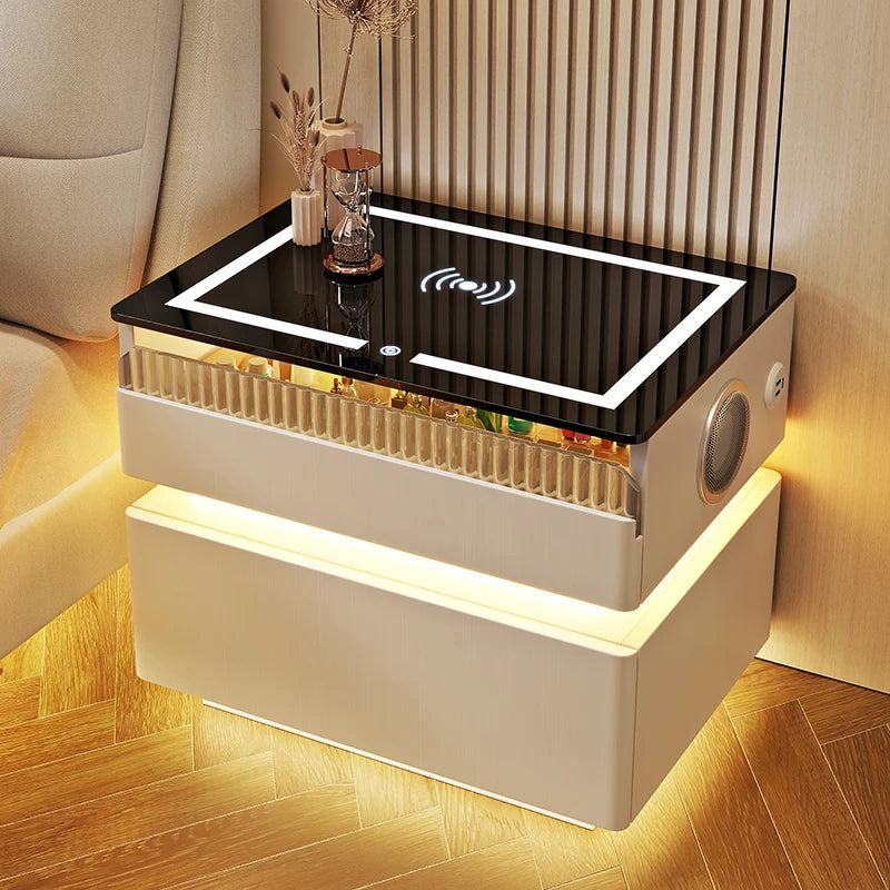 Bedside Table with Intelligent Sensor Light