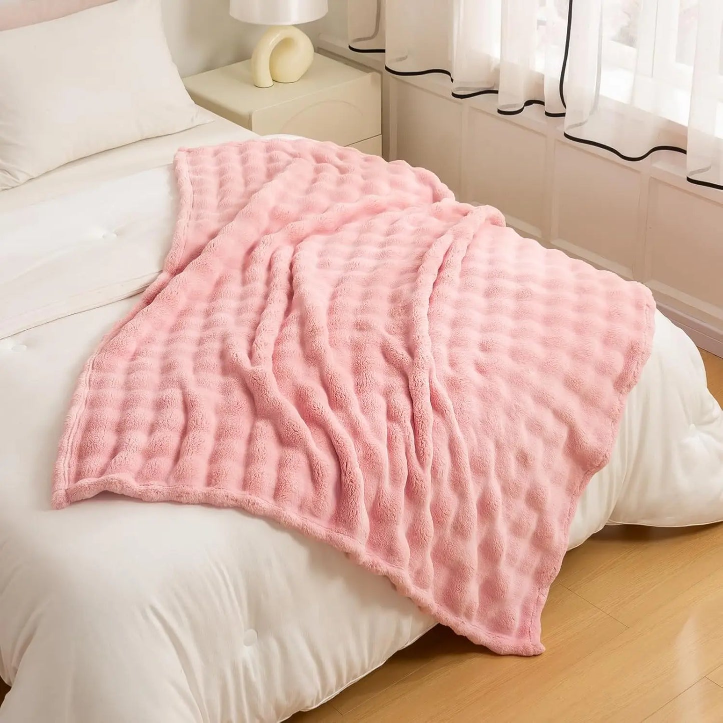 Faux Fur Fluff Blanket
