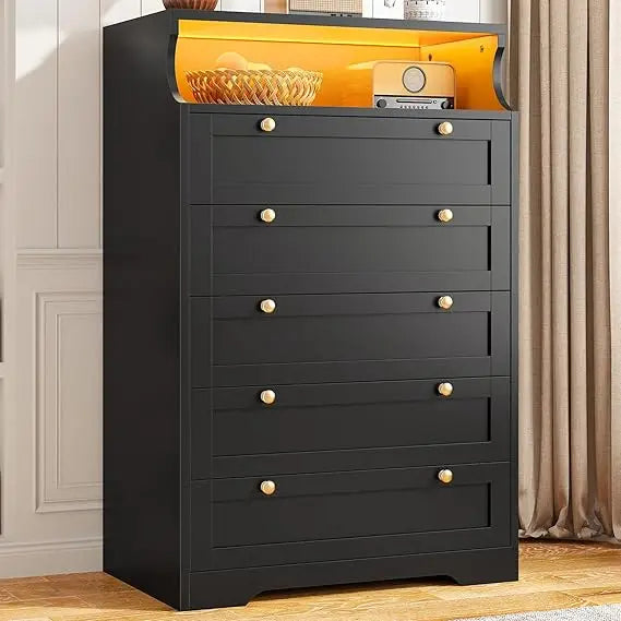 Tall Dresser with LEDs - The Decor Authority