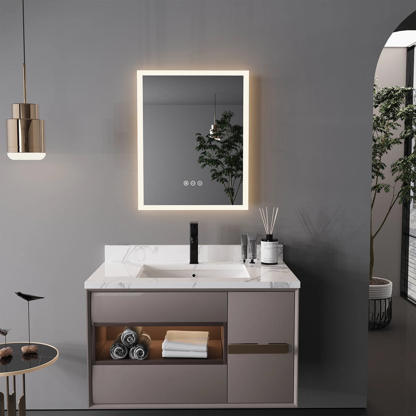 Lighted Bathroom Vanity Mirror