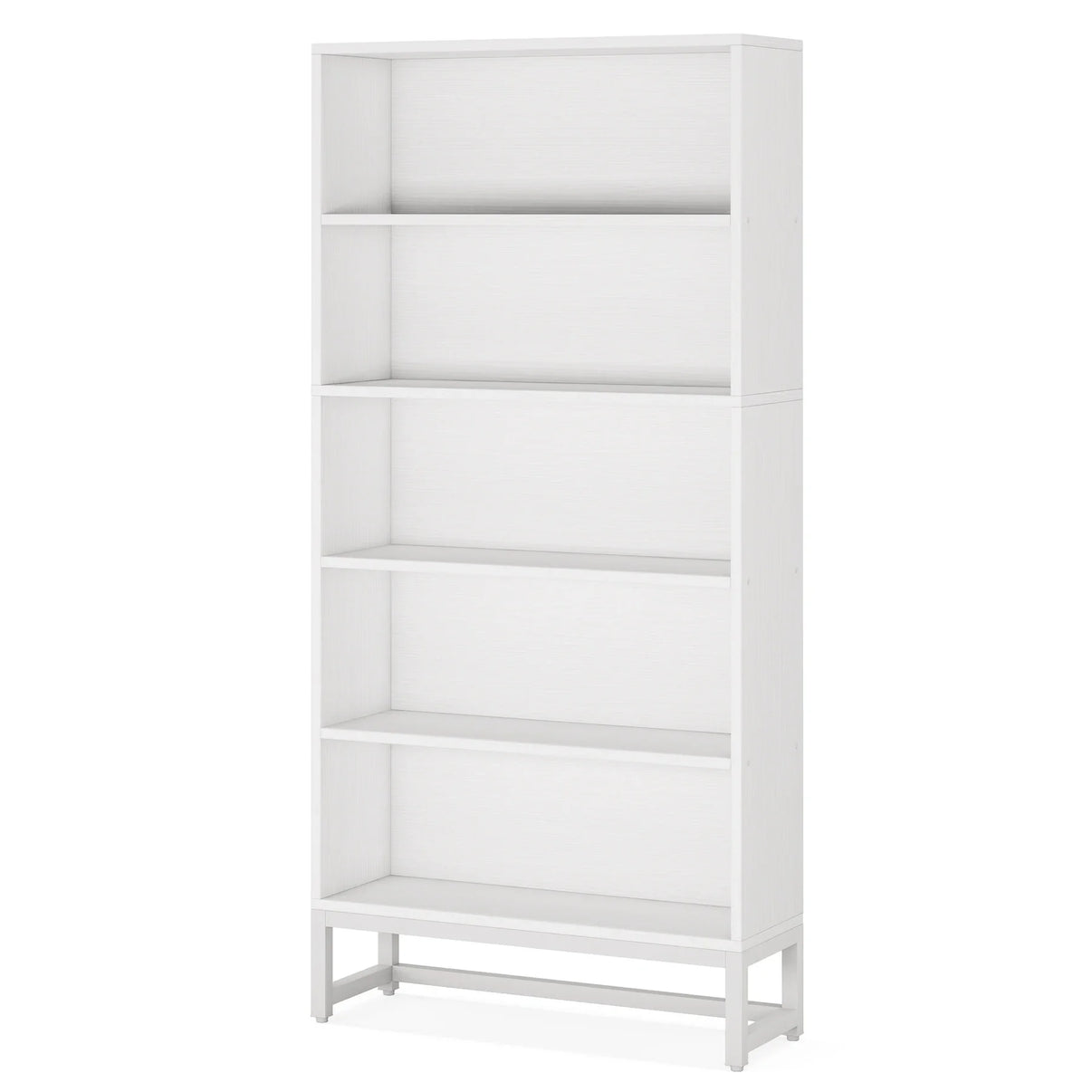 Tall Bookcase Black Bookshelf, 70.8” Large Bookcases Organizer, Heavy Duty Library Bookcase - The Decor Authority