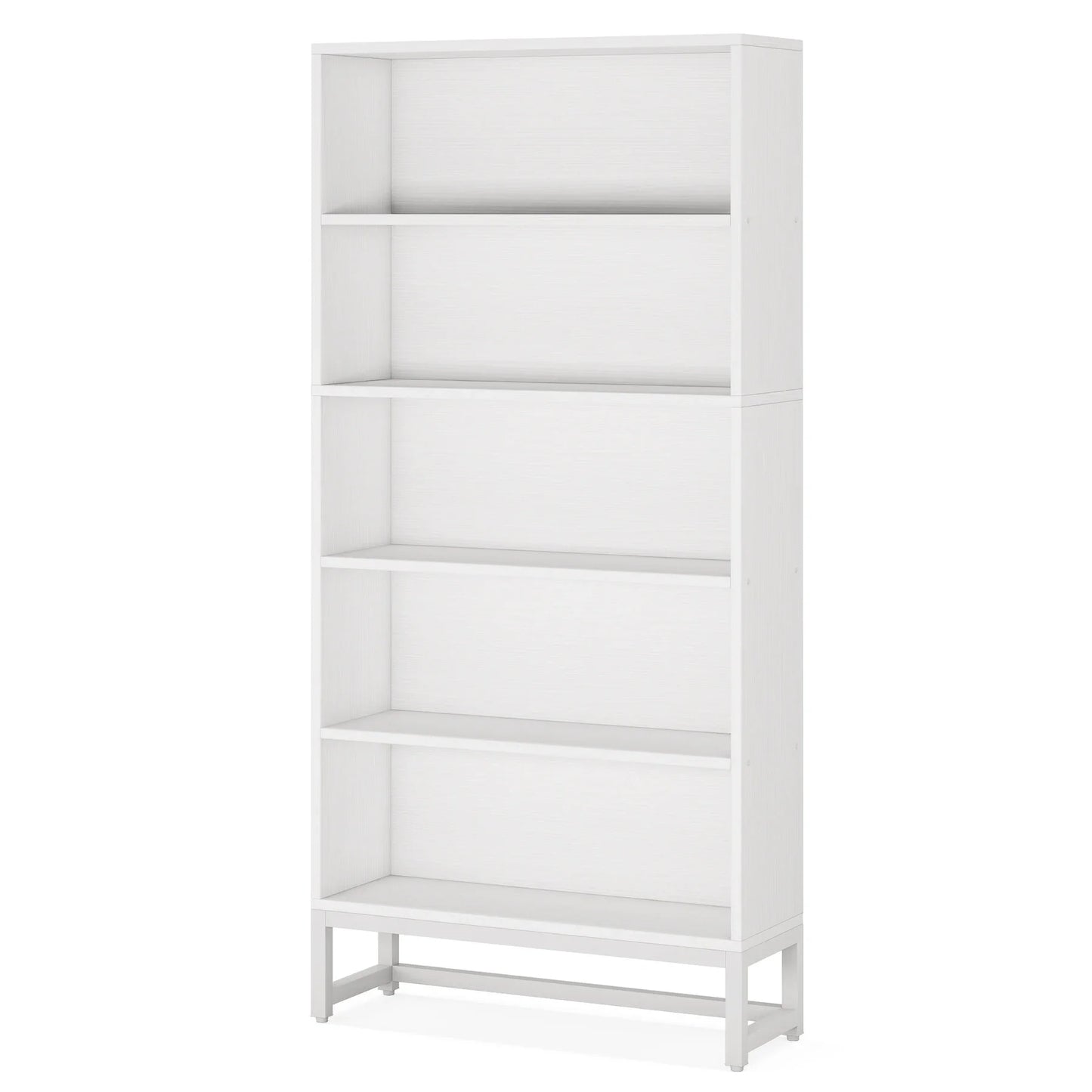 Tall Bookcase Black Bookshelf, 70.8” Large Bookcases Organizer, Heavy Duty Library Bookcase