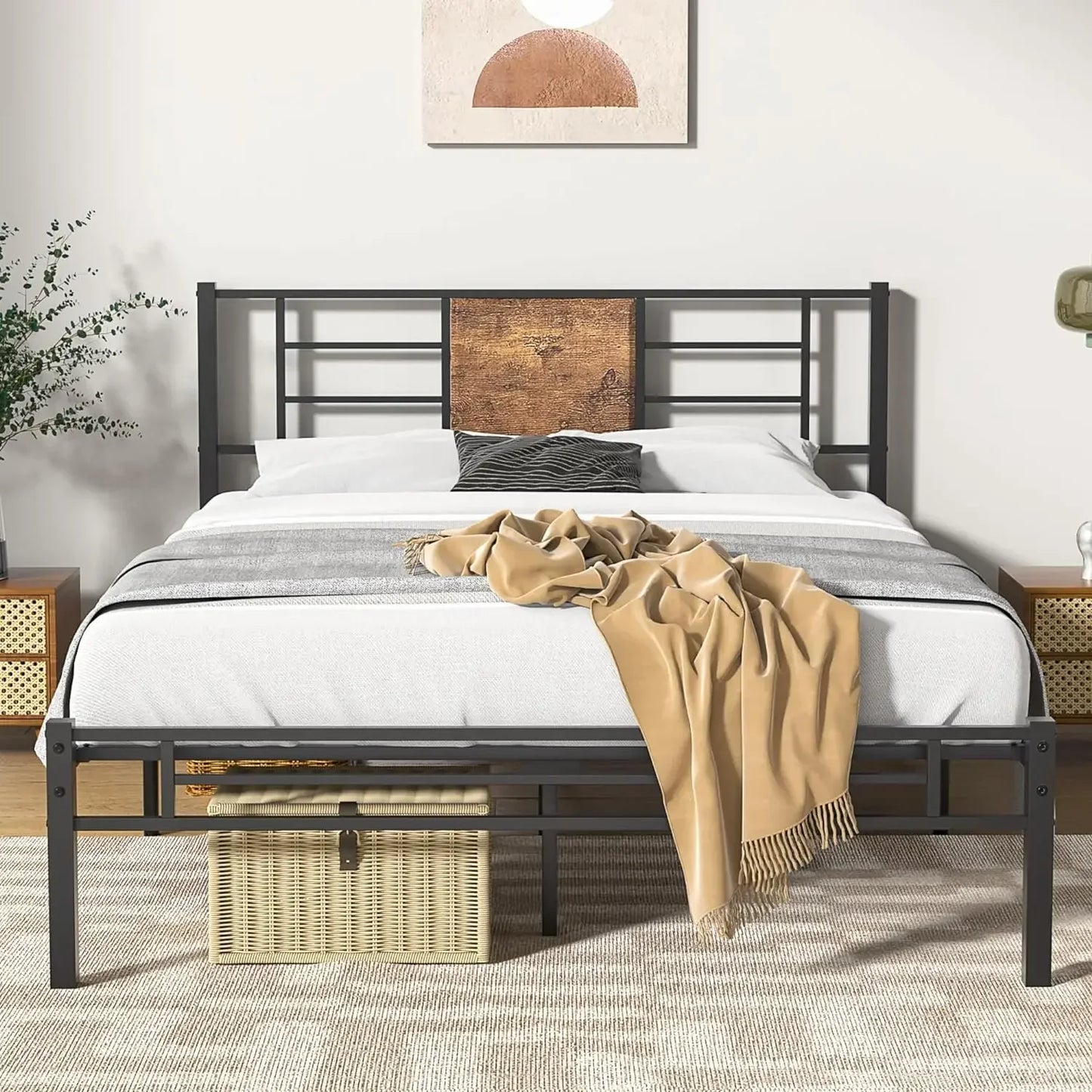 Bed with Headboard