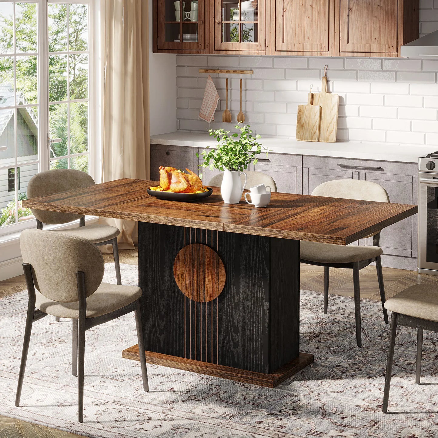 Rectangular Farmhouse Dining Table