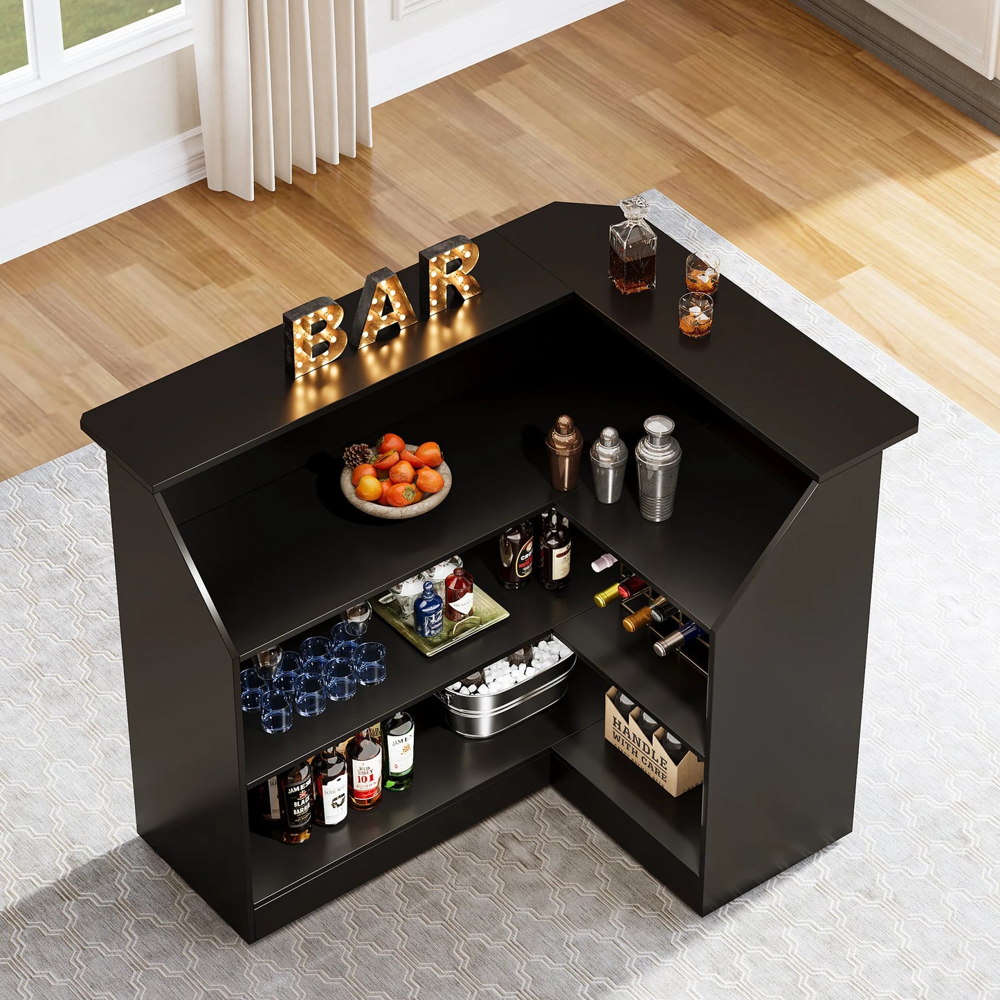 Corner Bar Cabinet