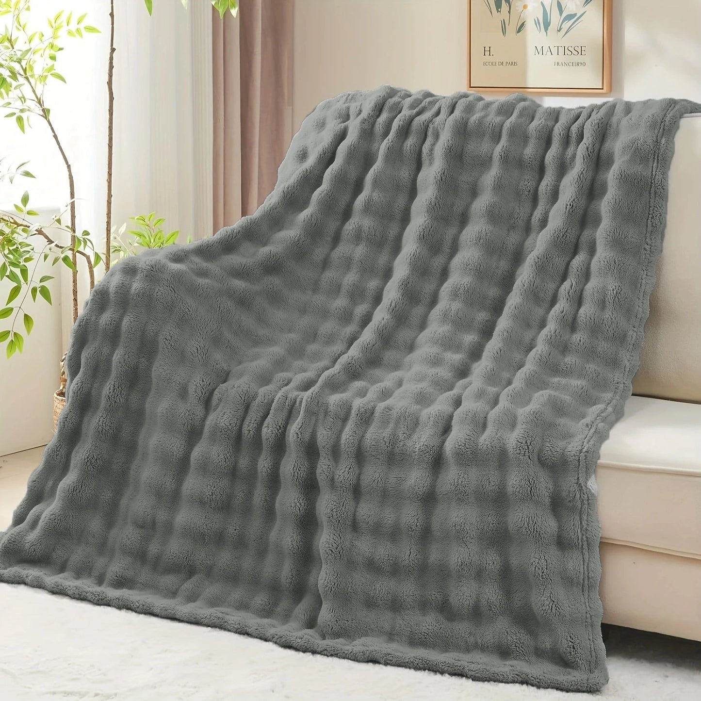 Faux Fur Fluff Blanket