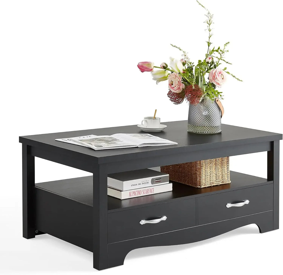 Farmhouse Coffee Table with Storage - The Decor Authority