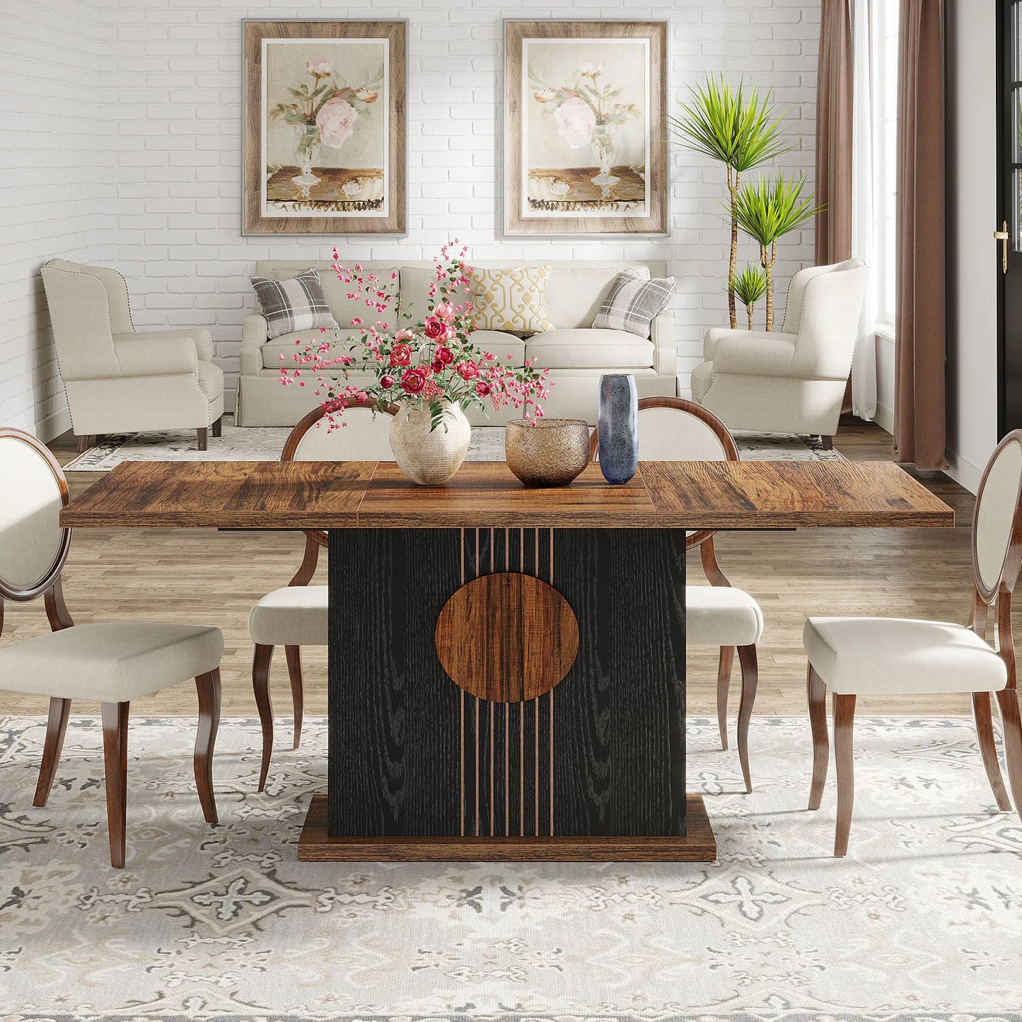 Rectangular Farmhouse Dining Table