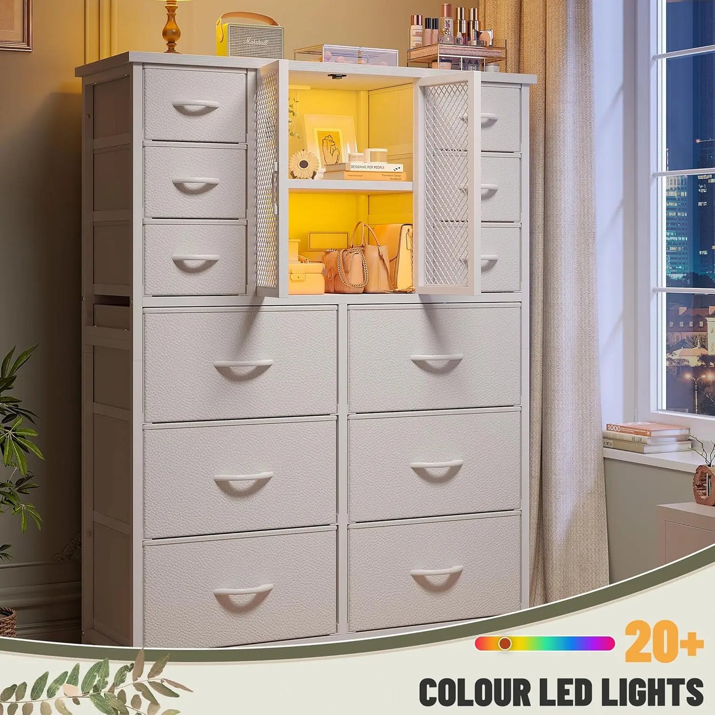 Tall Dresser with Charging Station