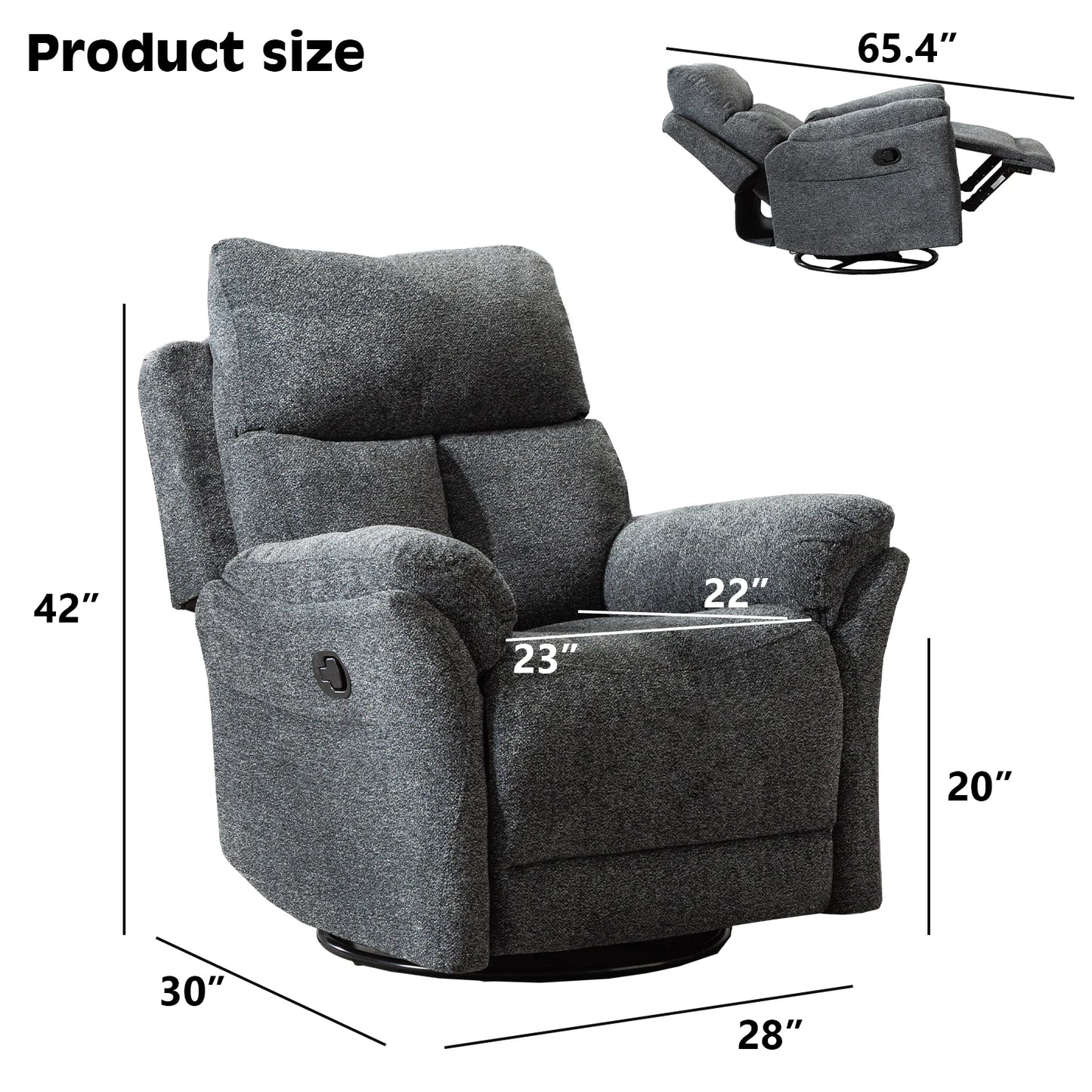Breathable Overstuffed Recliner