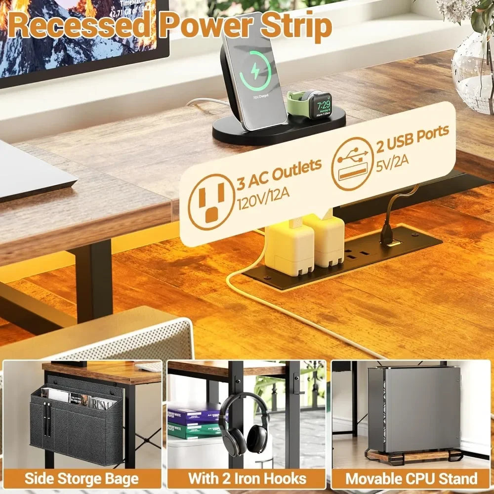 L Shaped Corner Computer Desk