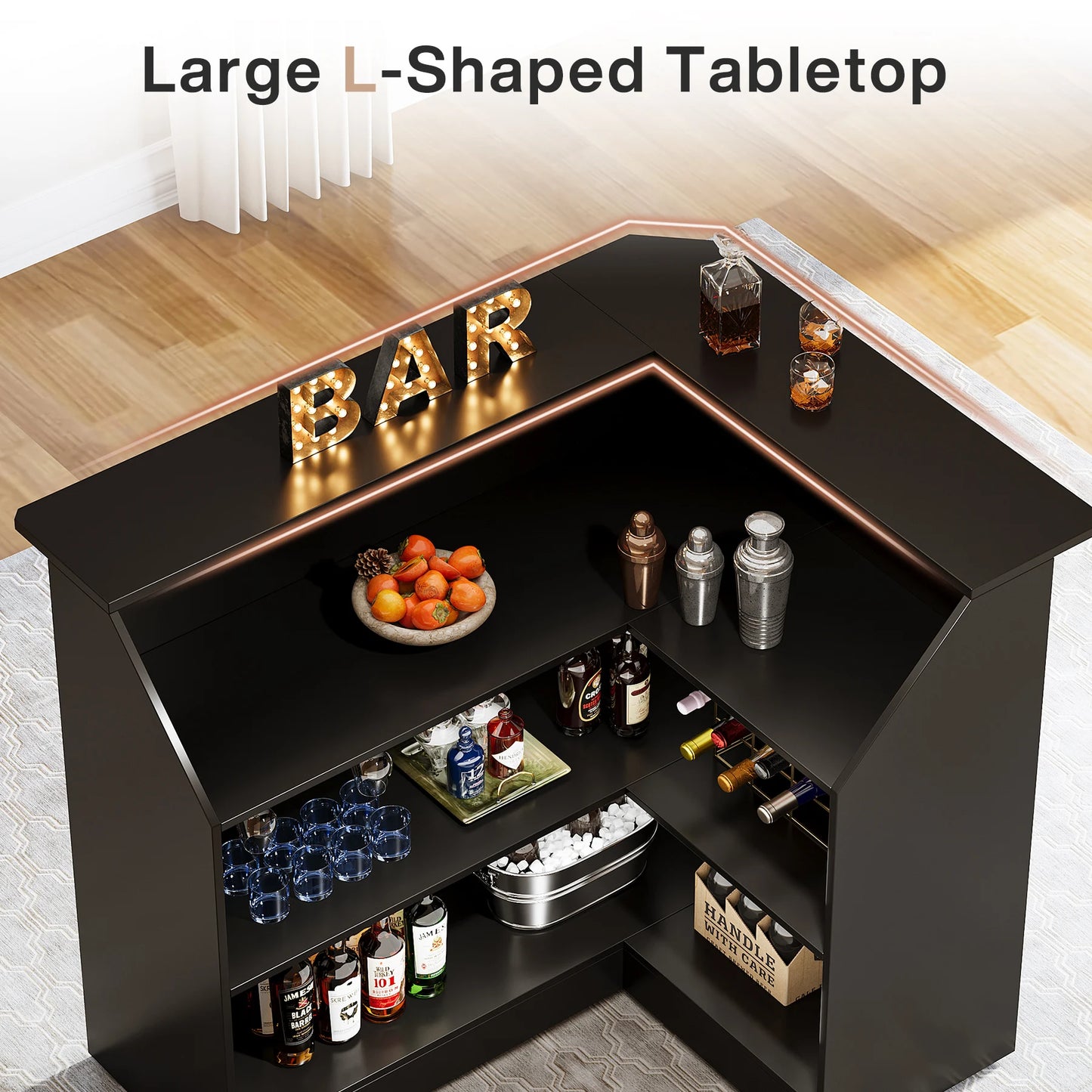 Corner Bar Cabinet