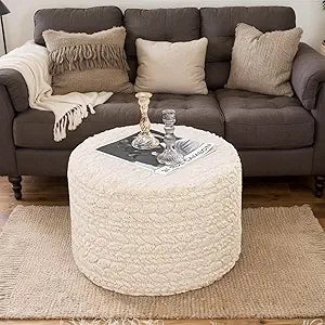 Round Ottoman Furniture - Stylish and Versatile Seating Solution - The Decor Authority