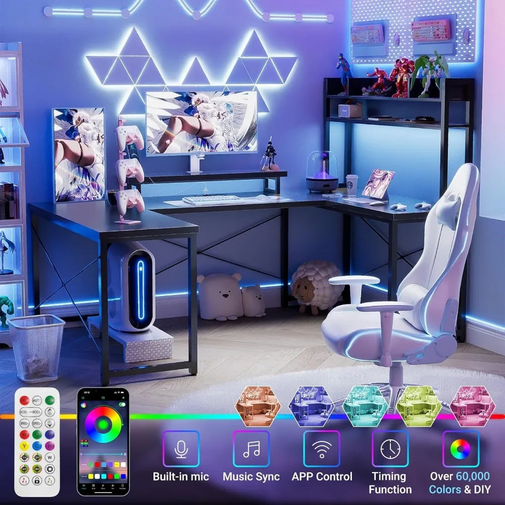 U Shaped Computer Desk  w/ Hutch