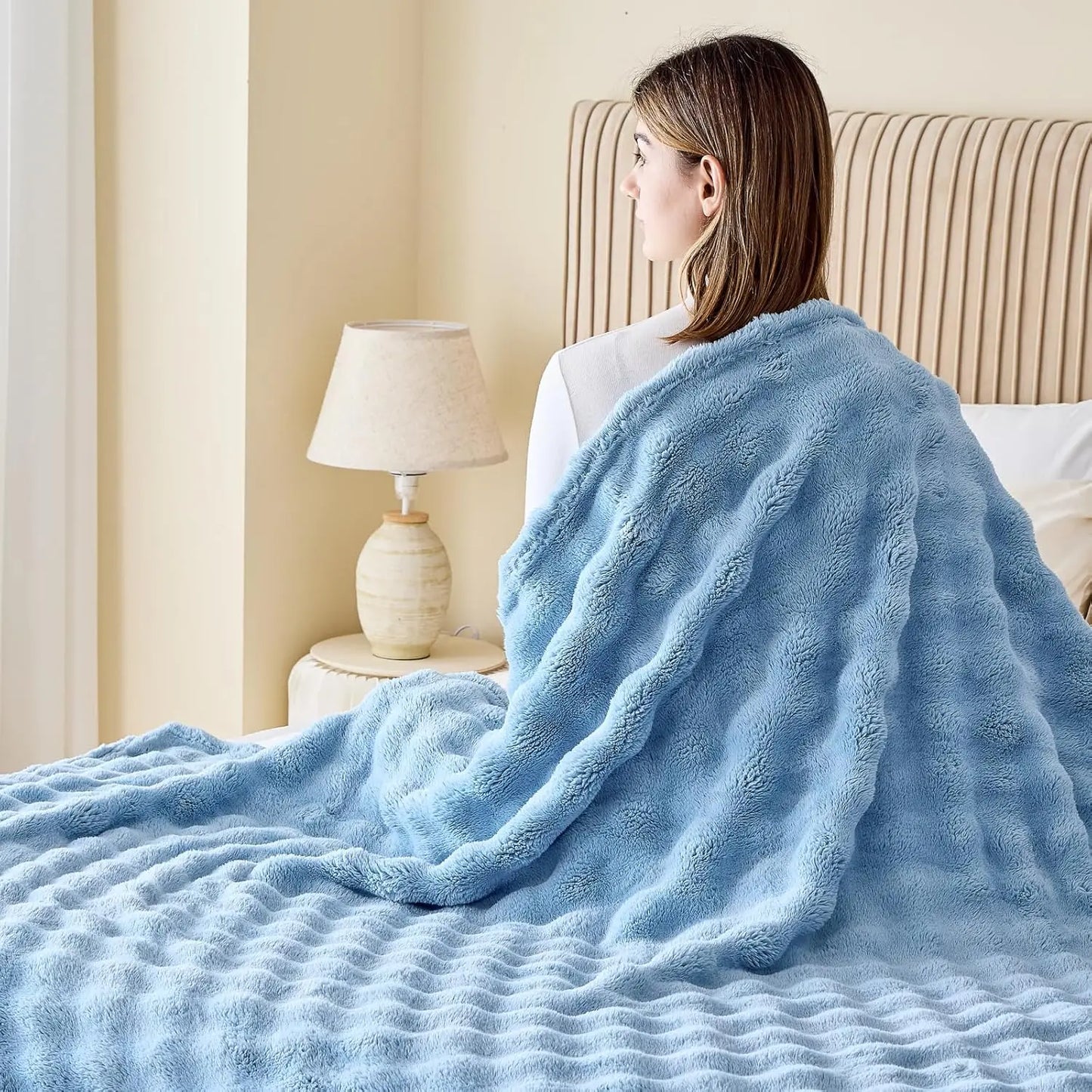 Faux Fur Fluff Blanket