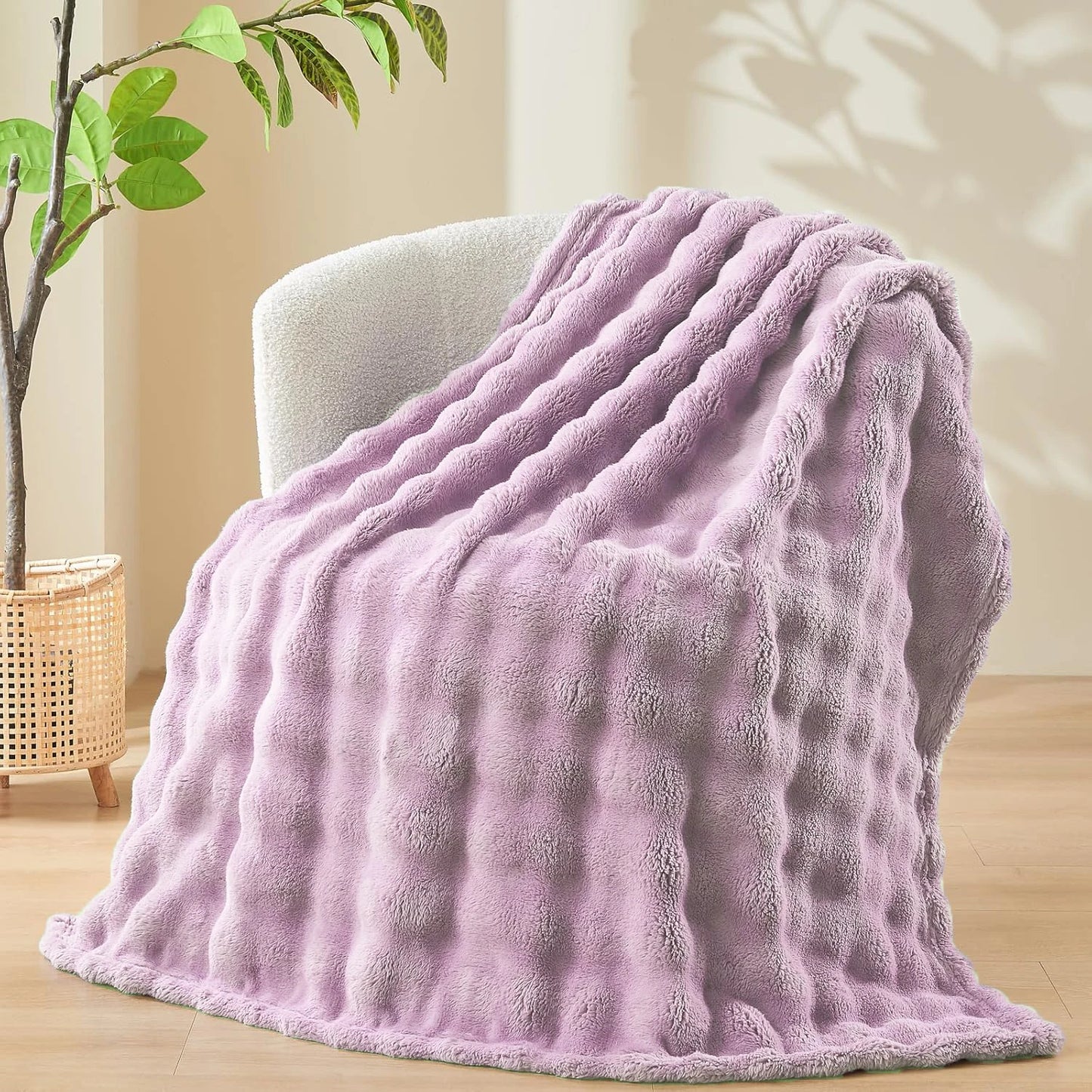 Faux Fur Fluff Blanket