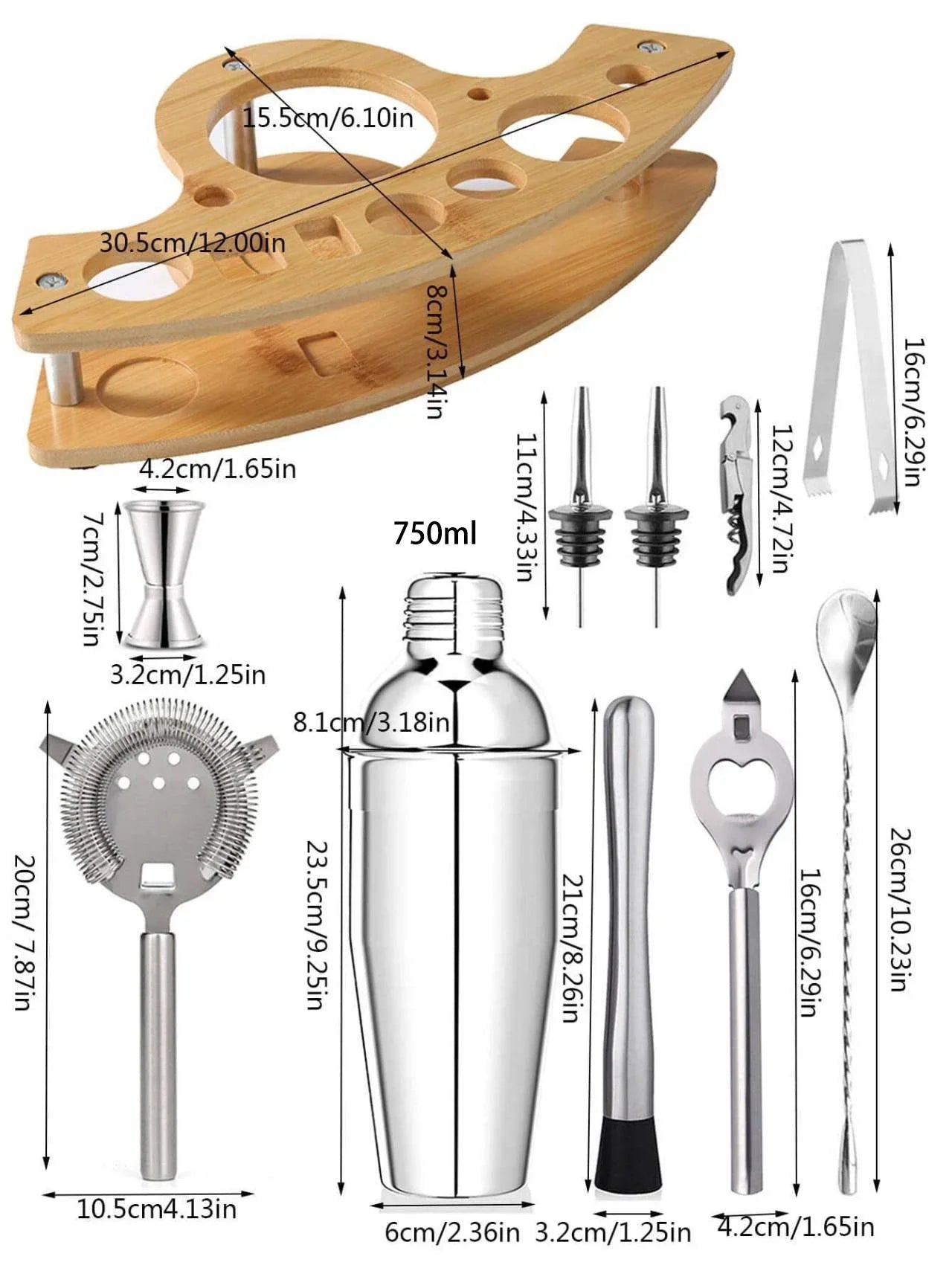 Stainless Steel Cocktail Shaker Set