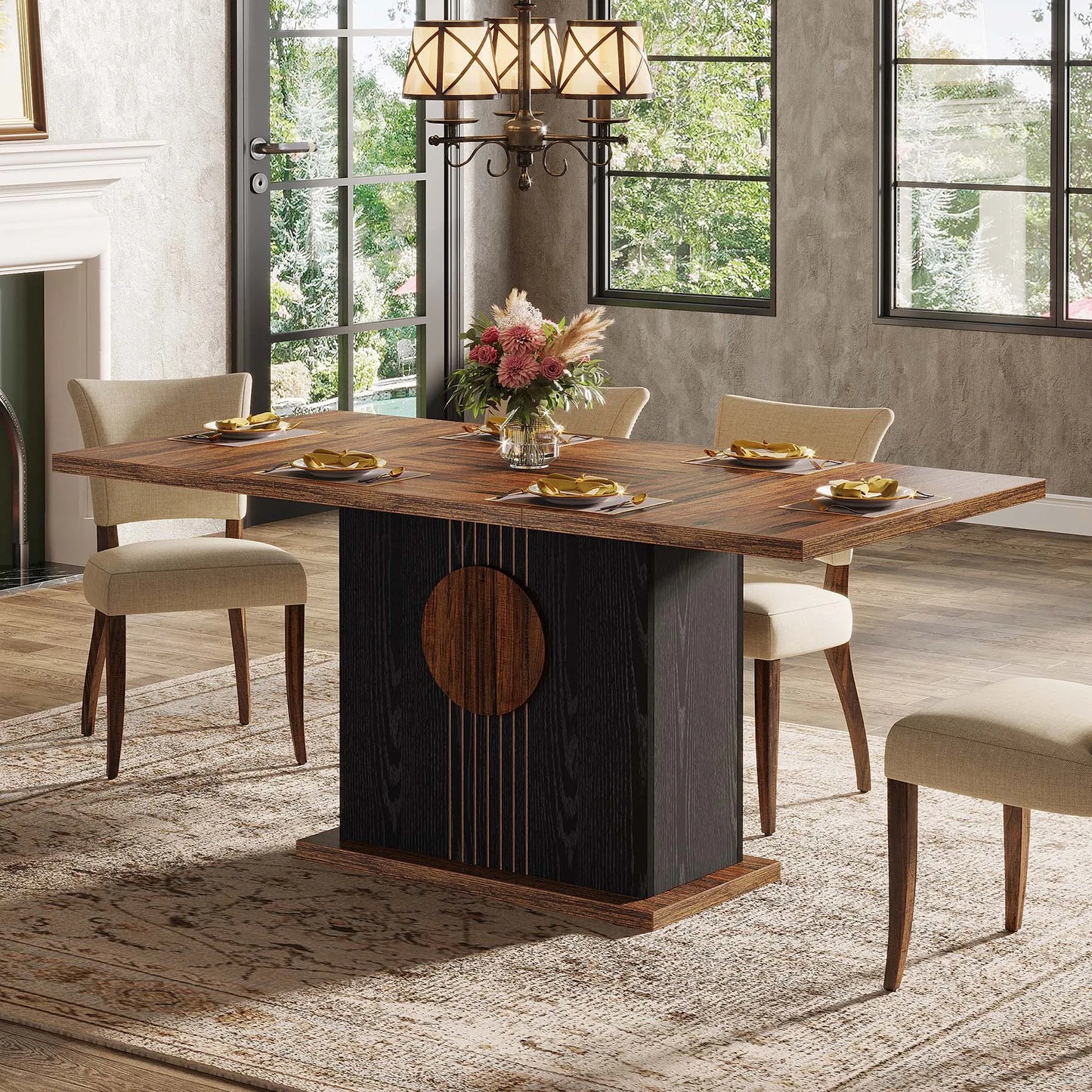 Rectangular Farmhouse Dining Table