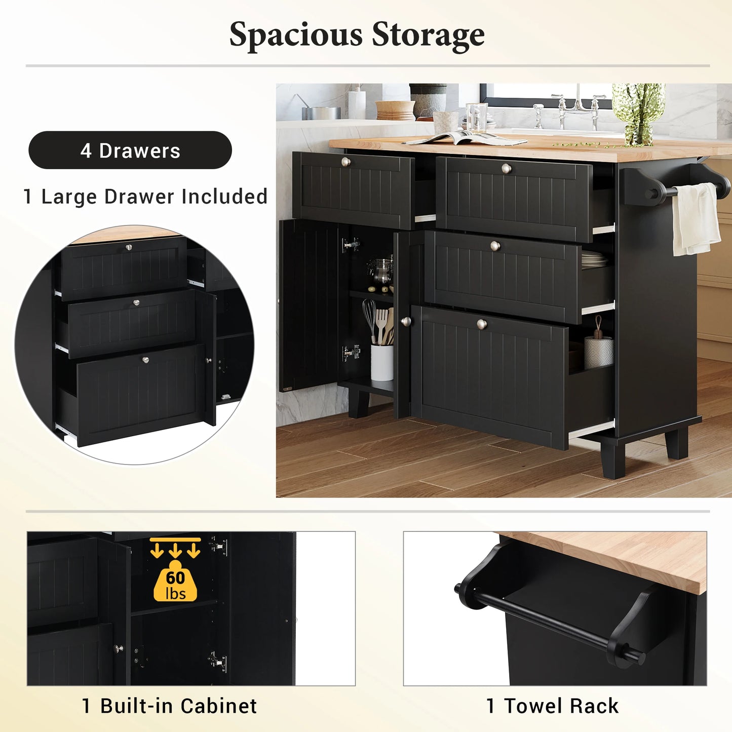 Farmhouse Kitchen Island Set