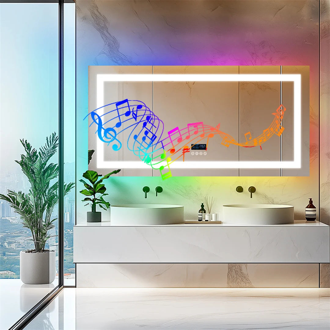 Large LED Backlight Bedroom/Bathroom Mirror