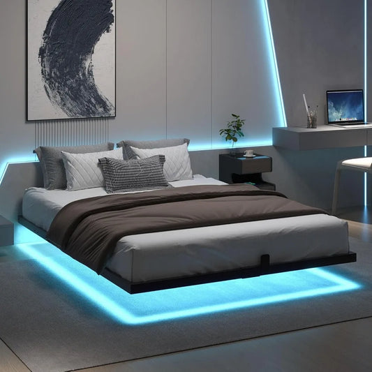Bed Frame with Smart LED Lights