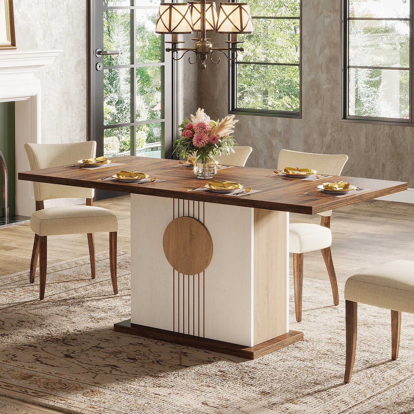 Rectangular Farmhouse Dining Table