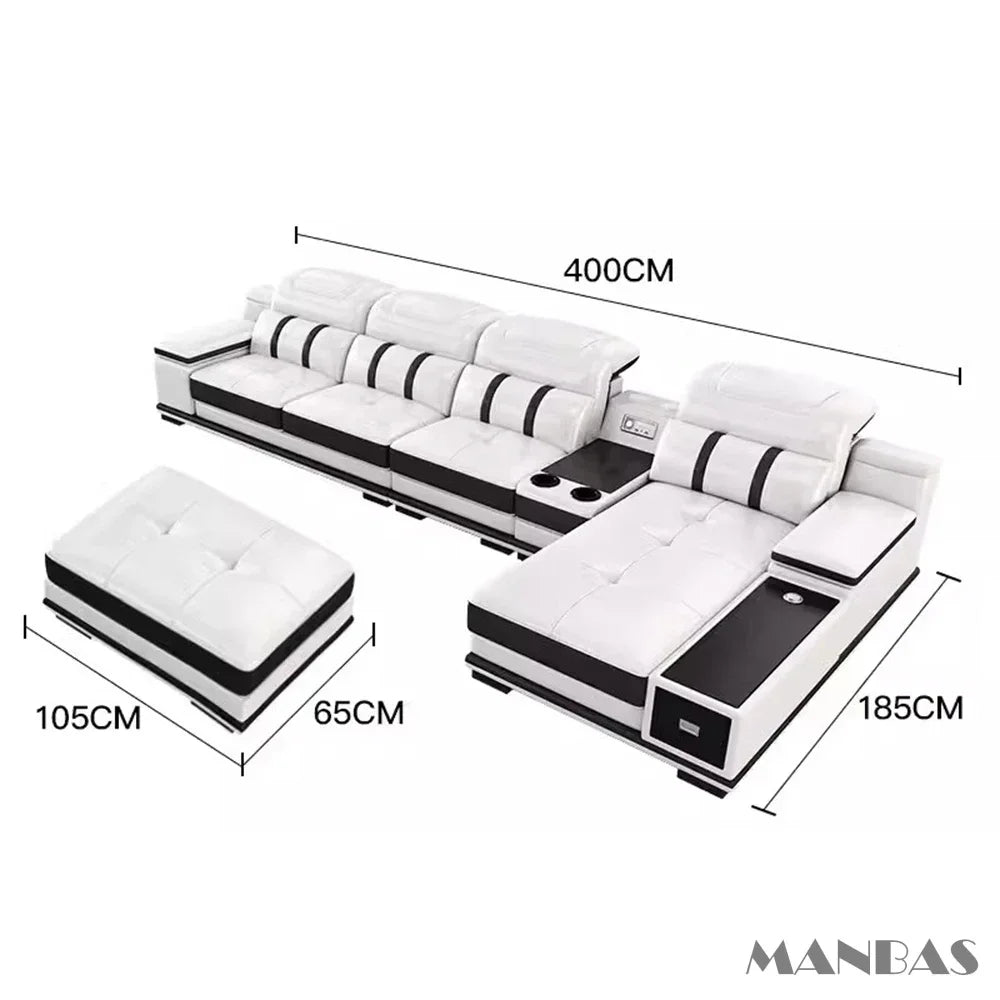 Luxurious Smart Leather Sofa