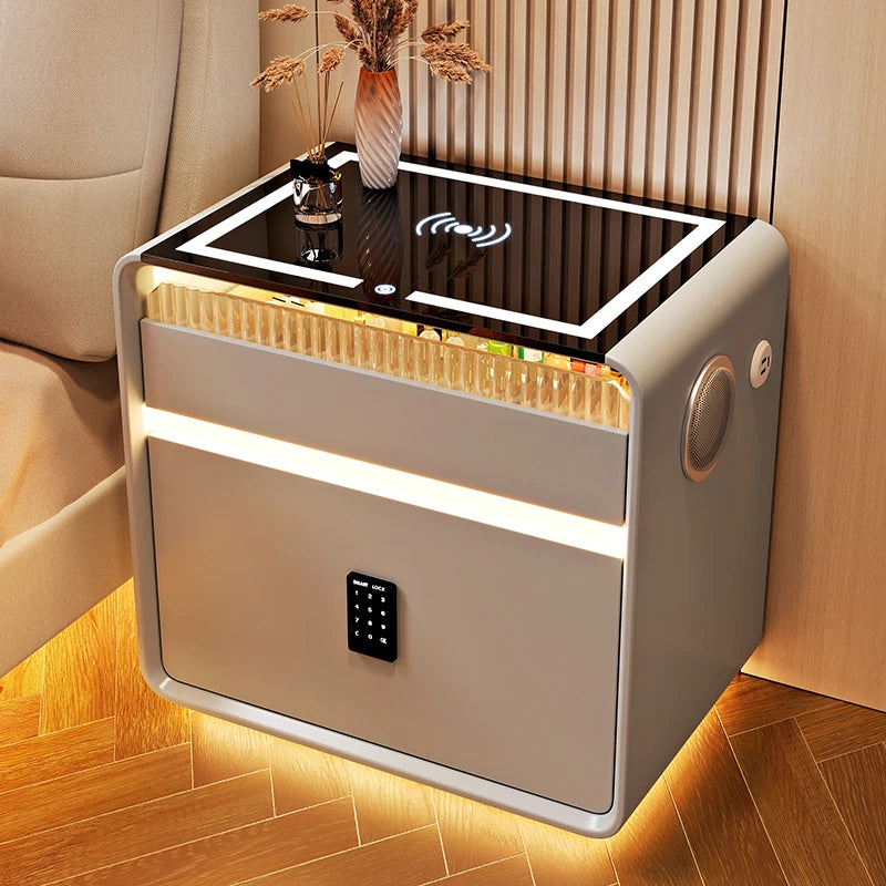 Bedside Table with Intelligent Sensor Light
