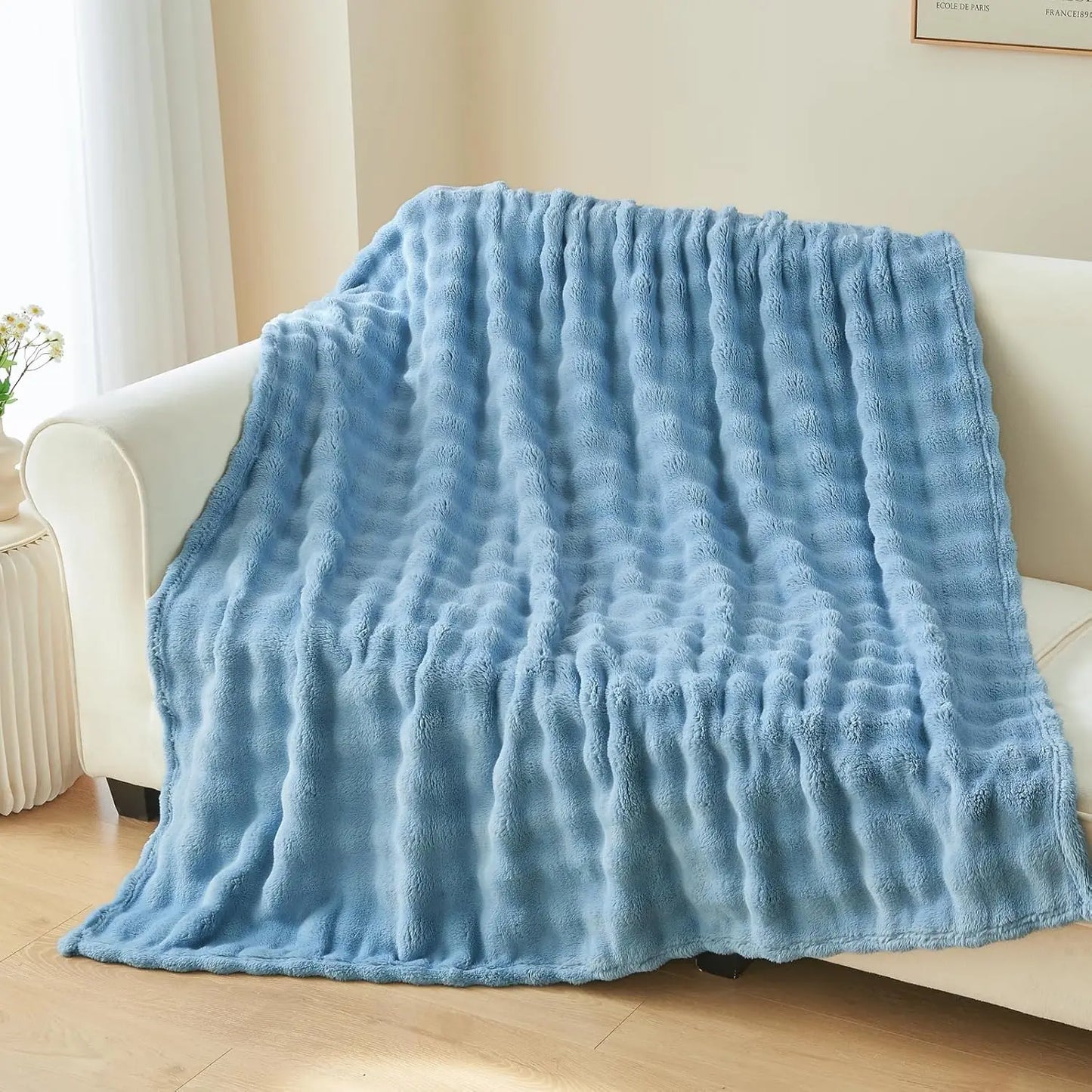Faux Fur Fluff Blanket