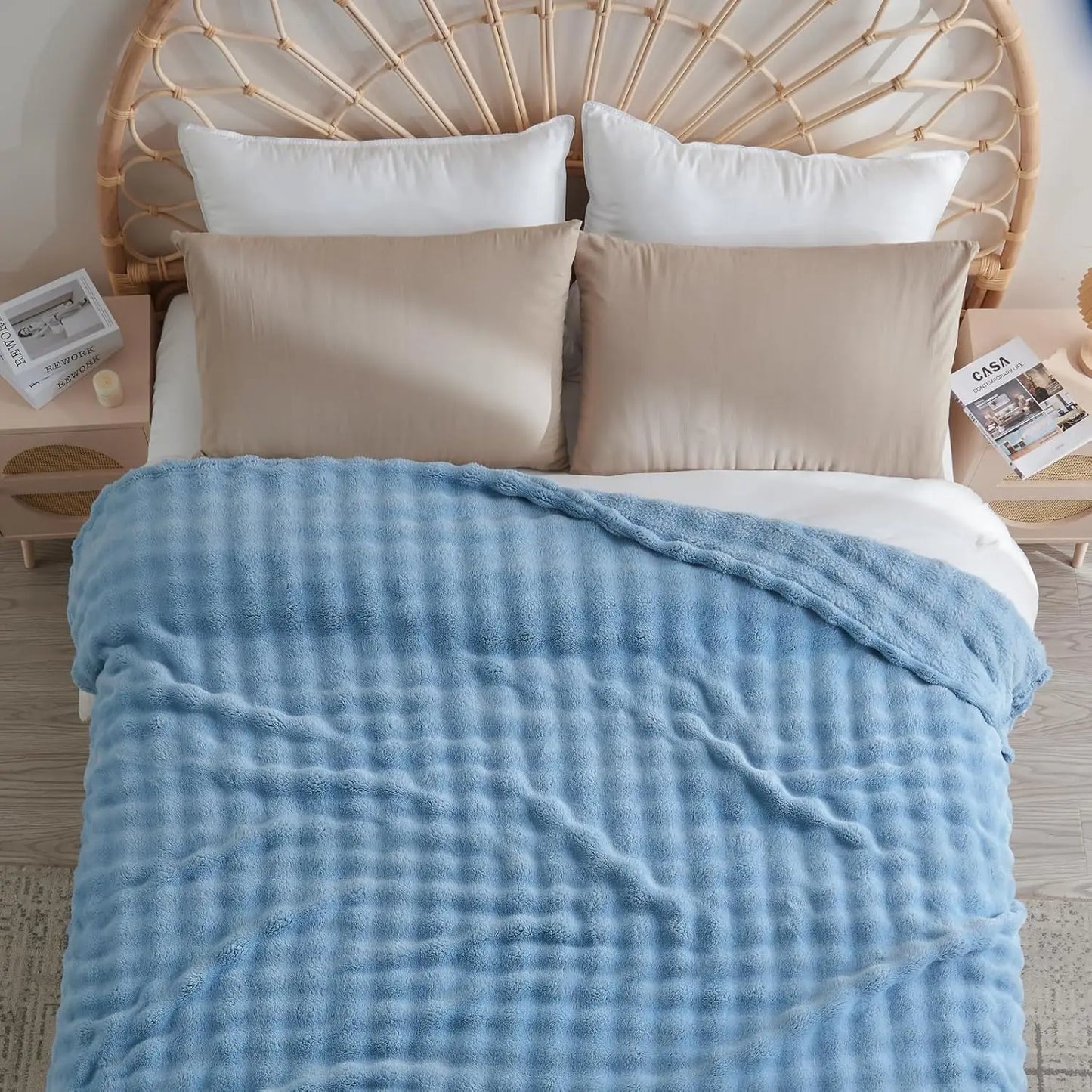 Faux Fur Fluff Blanket