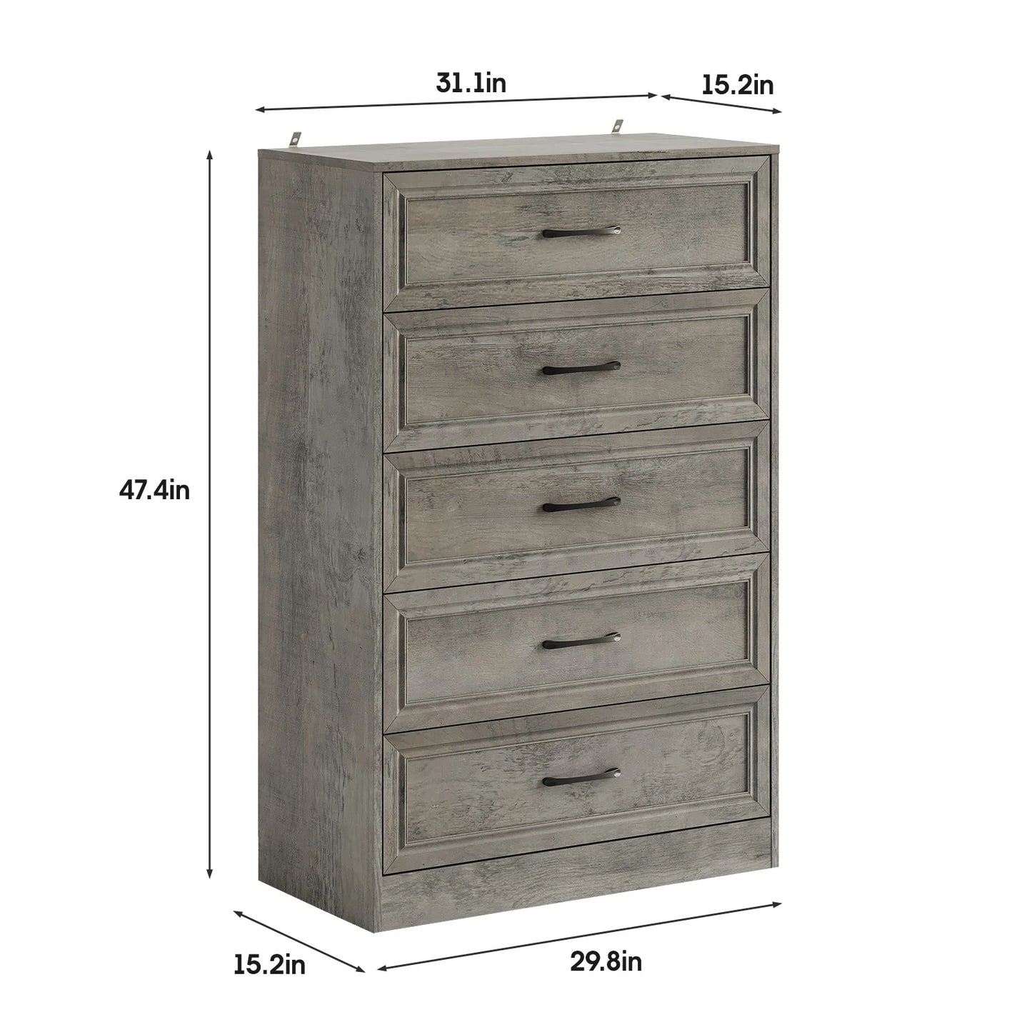 Farmhouse Wooden Bedroom Dresser