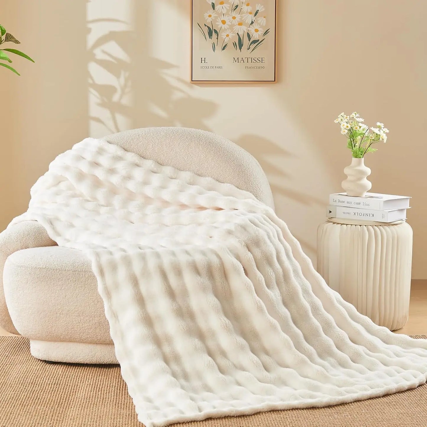 Faux Fur Fluff Blanket