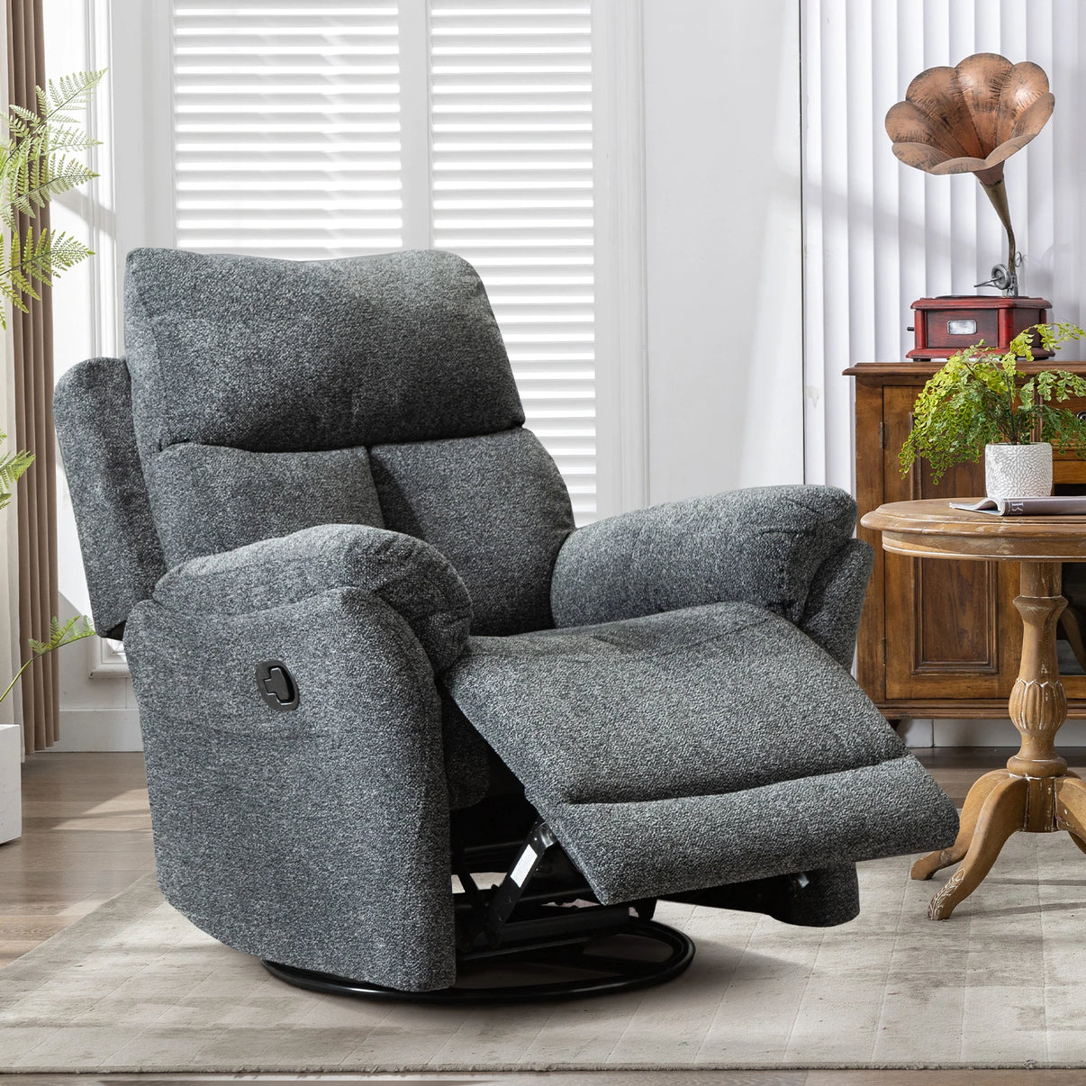 Breathable Overstuffed Recliner - The Decor Authority