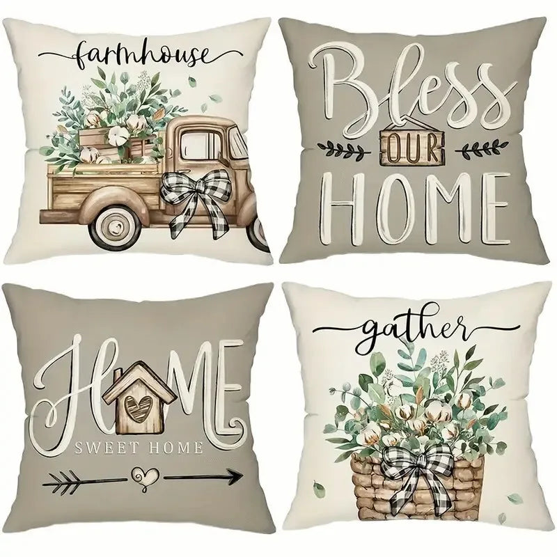 4pcs/set Accent Pillow Cases - The Decor Authority