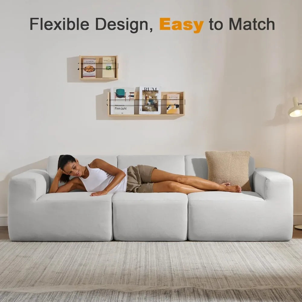 Modular Sectional Grey Sofa