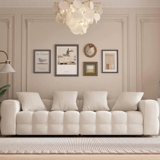 Elegant Minimalist Velvet Sofa