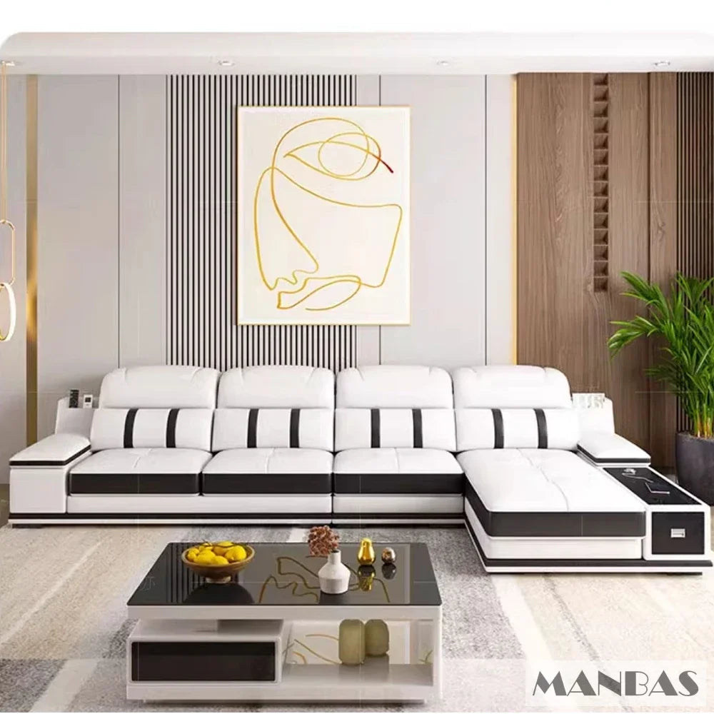 Luxurious Smart Leather Sofa