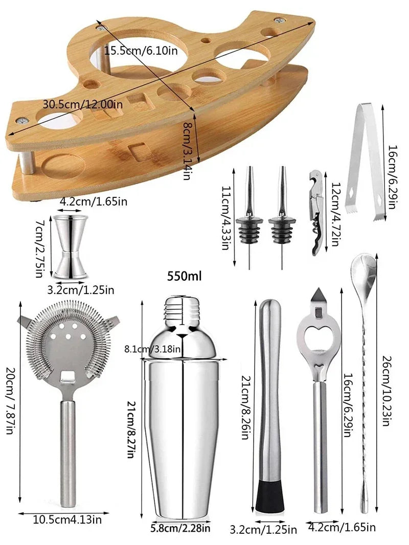 Stainless Steel Cocktail Shaker Set