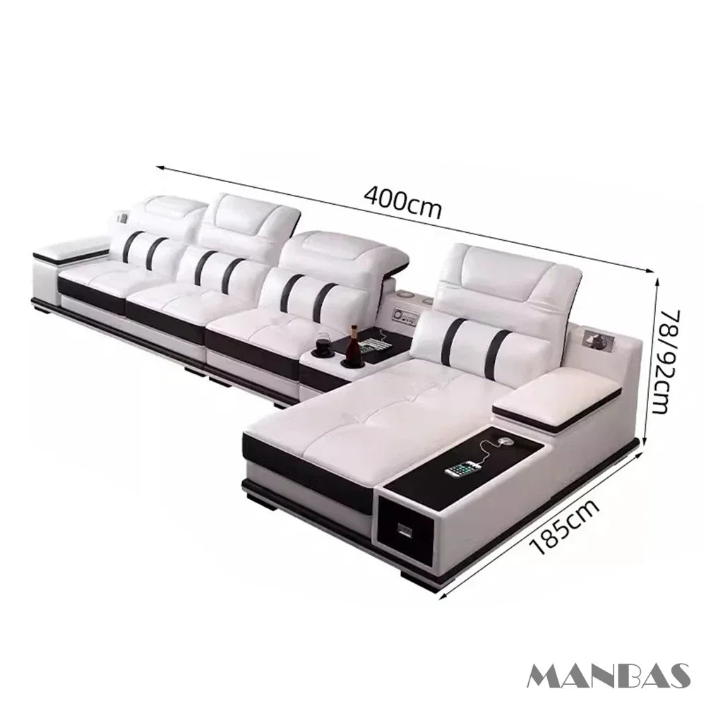 Luxurious Smart Leather Sofa